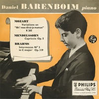 Philips : Barenboim - Mozart, Mendelssohn, Brahms
